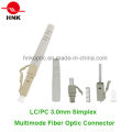 LC PC 3.0mm Simplex Multimode Fiber Optic Connector